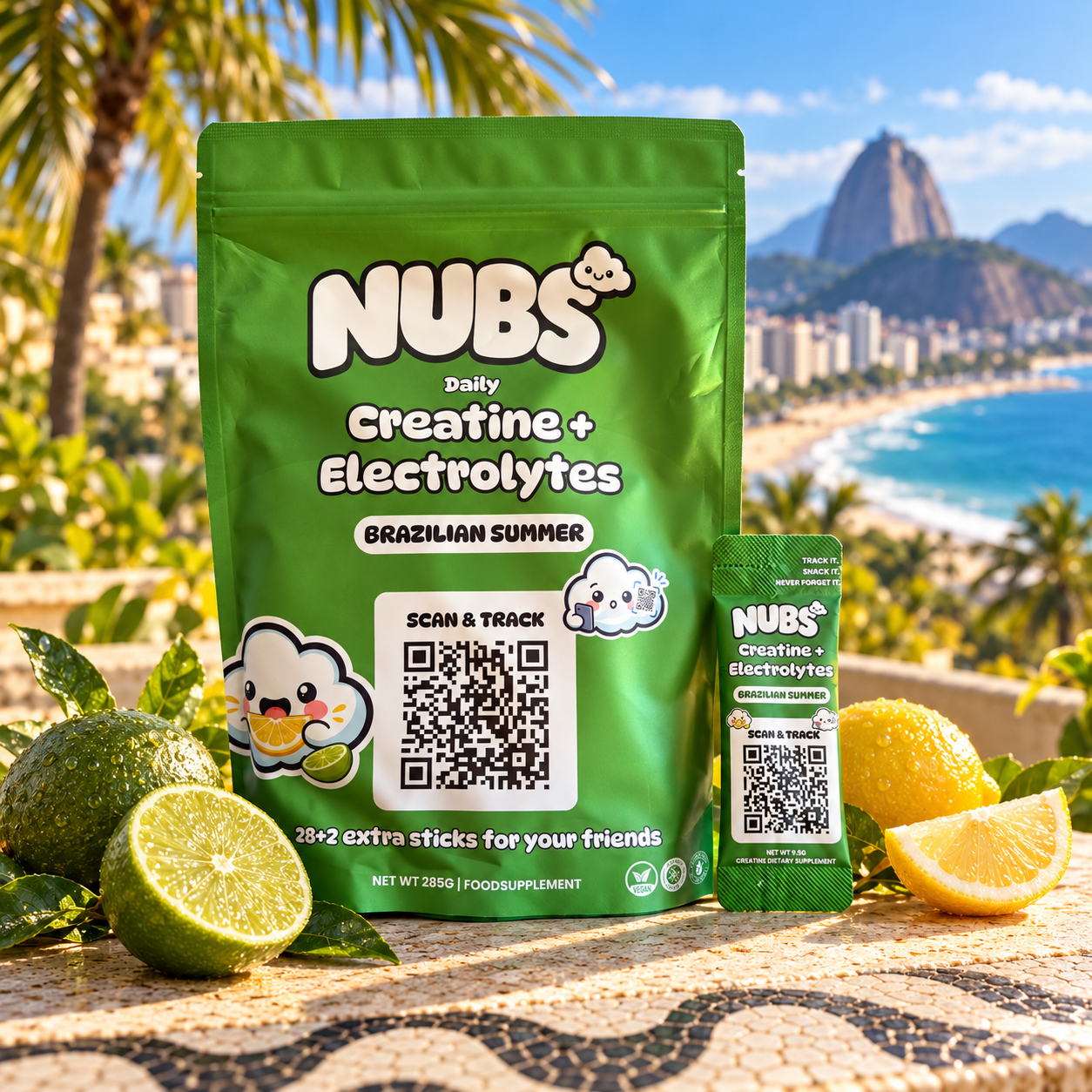 NUBS creatine electrolyte sticks